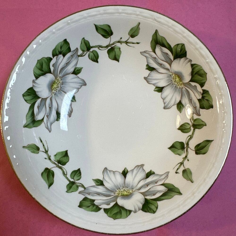 Set of 2 Vtg Homer Laughlin 'Cotillion'  5.5" Fruit Bowls Eggshell Georgian